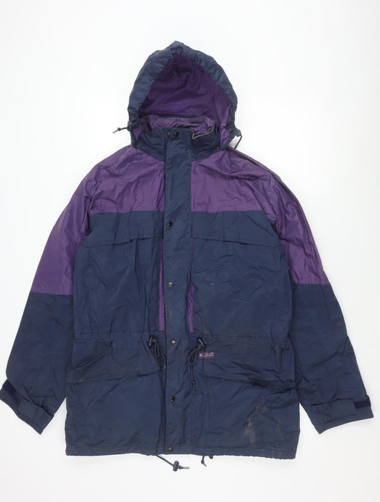 Outdoor Wear Men's Multicoloured Medium Hooded Raincoat