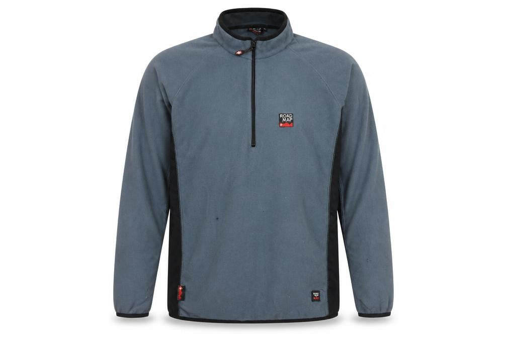Road Map Men's Blue Fleece Pullover Sweatshirt XL