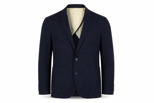 French Connection Men’s Blue Cotton Blazer 40 Regular Fit