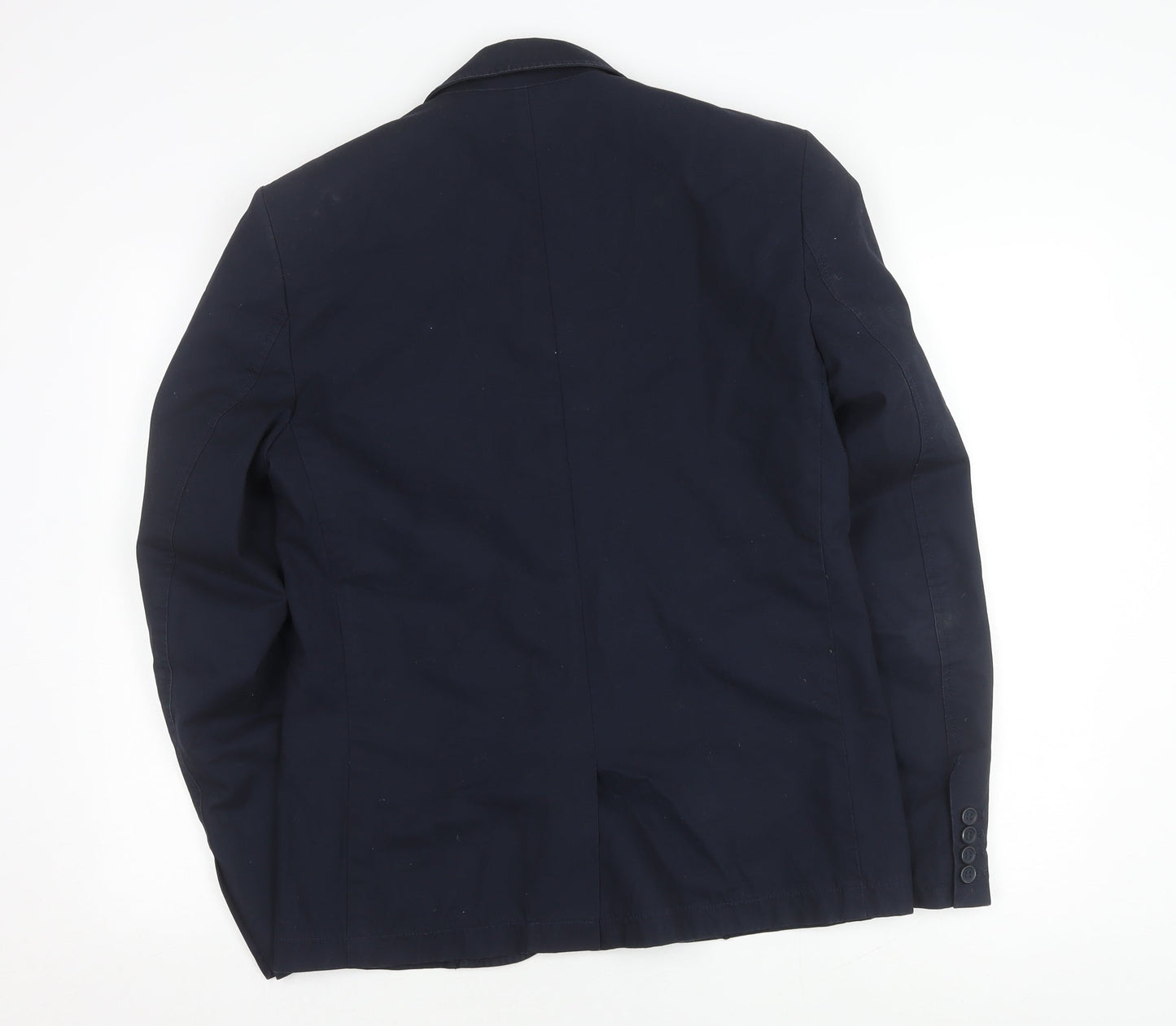 French Connection Men’s Blue Cotton Blazer 40 Regular Fit