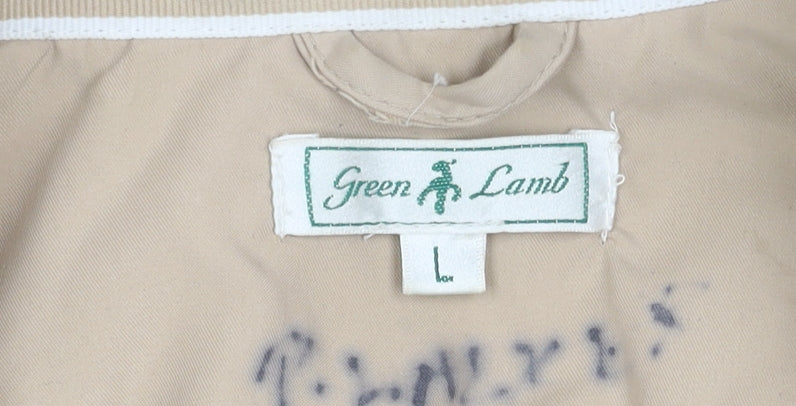 Green Lamb Men's Beige Full Zip Jacket L