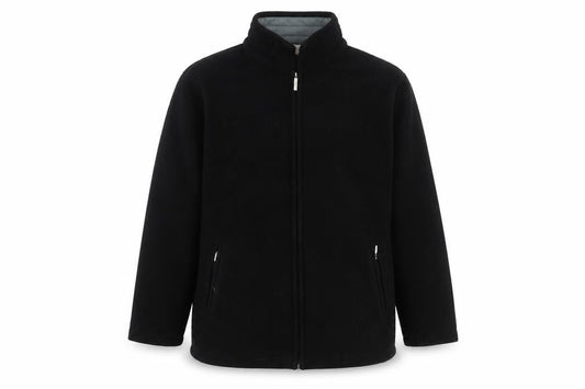 Bonmarché Unisex Adults Black Fleece Zip Jacket L