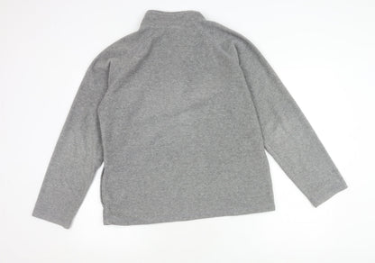 Back view of Dunnes Women's Grey Zip Sweatshirt, size 18