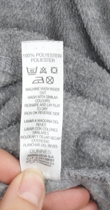 Brand and care label for Dunnes Women's Grey Zip Sweatshirt, size 18