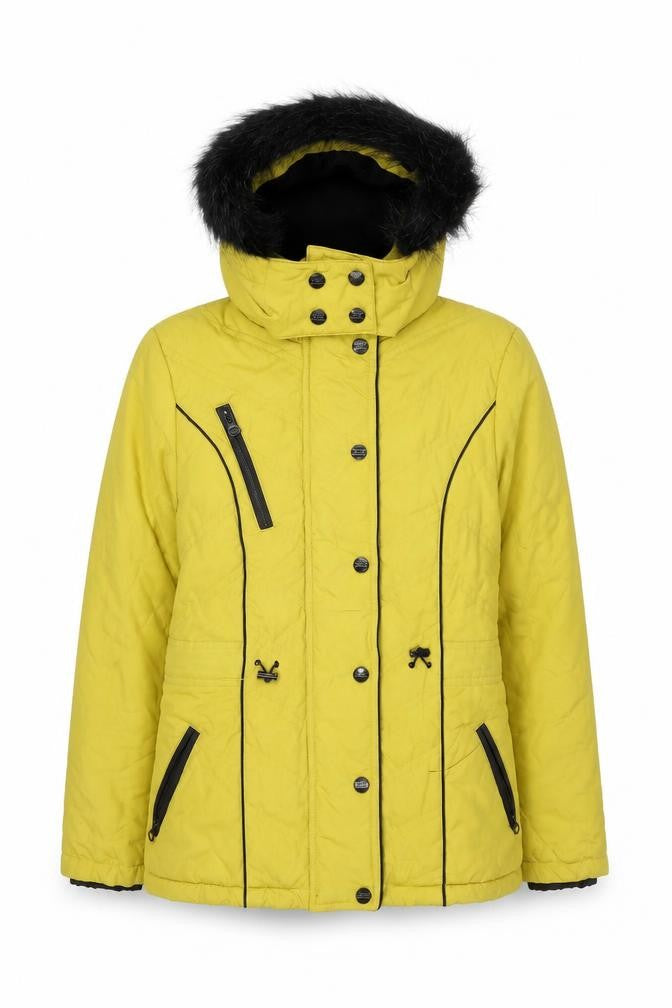 Marks & Spencer Women's Yellow Puffer Jacket S