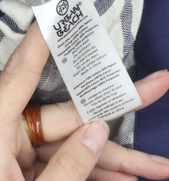 Urban Beach Men's Blue Puffer Waistcoat Size M - Casual