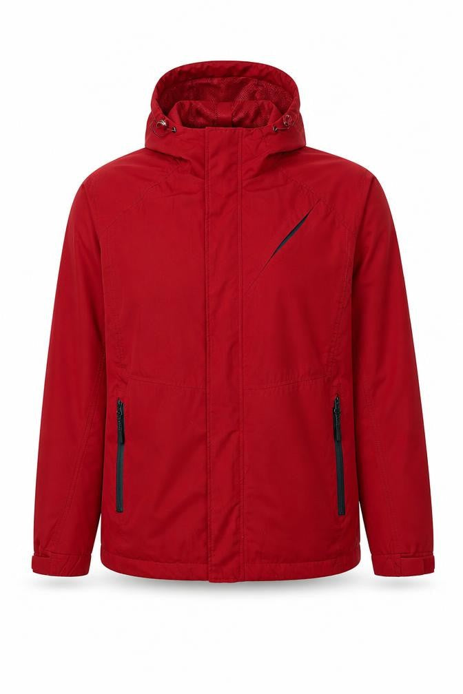 Cotton Traders Men's Red Hooded Jacket M
