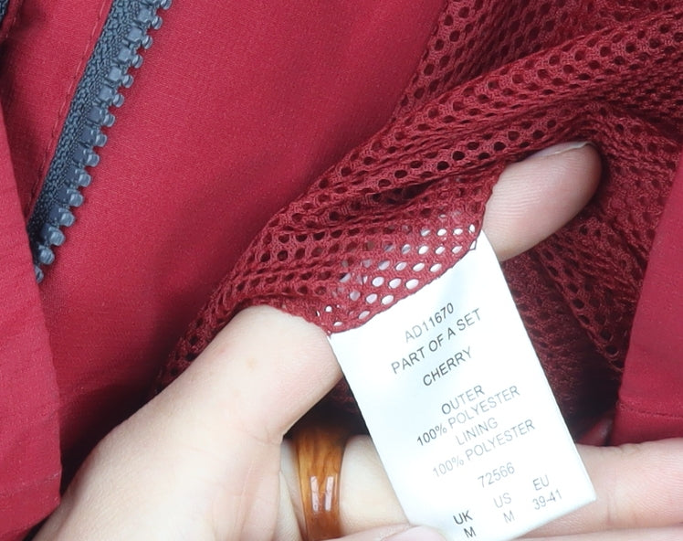 Cotton Traders Men's Red Hooded Jacket M