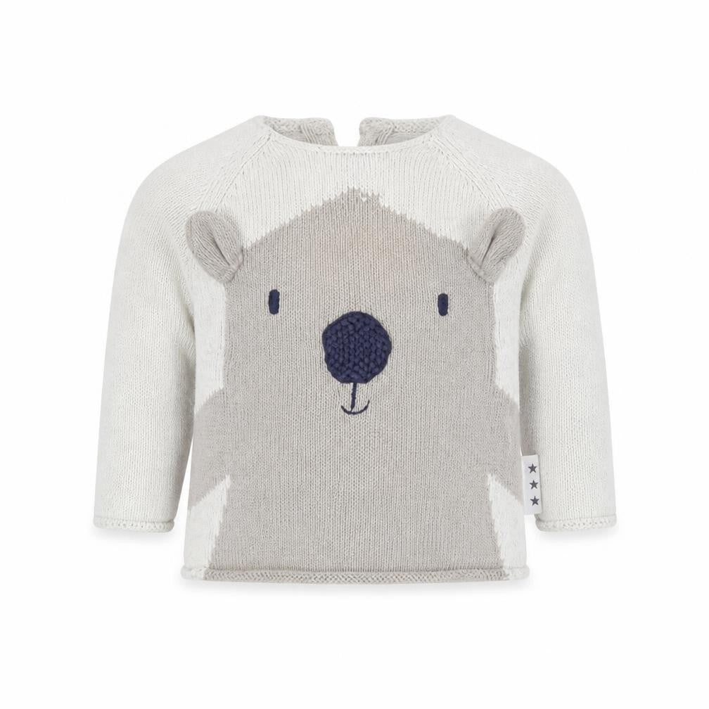 Next Unisex Grey Animal Pullover Jumper 3-6 Months