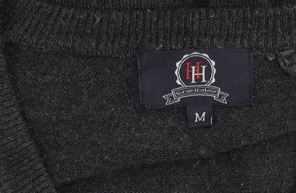 Hutson Harbour Men's Grey V-Neck Pullover Jumper M