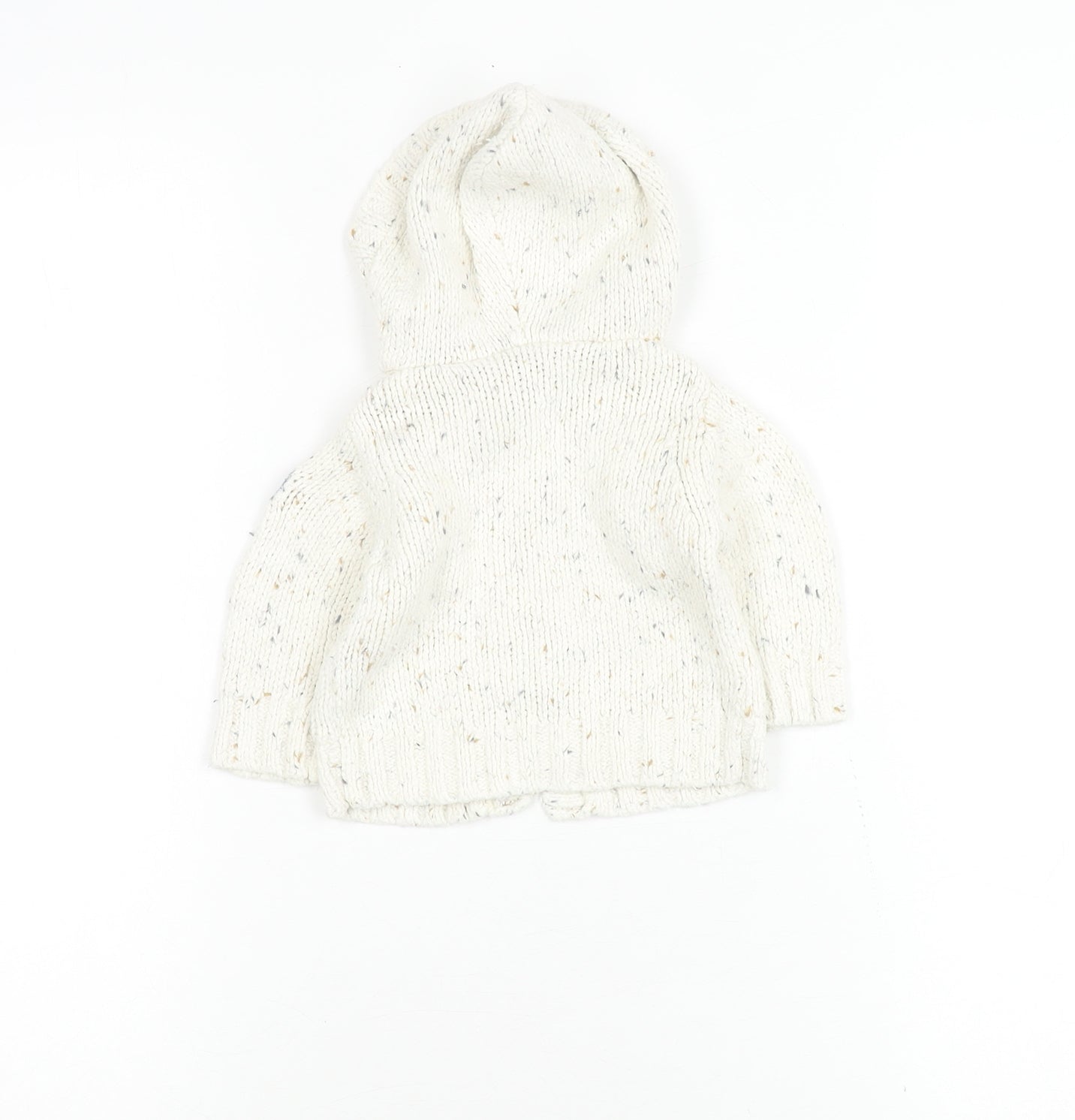 Jasper Conran Ivory Unisex Baby Cardigan 0-3 Months