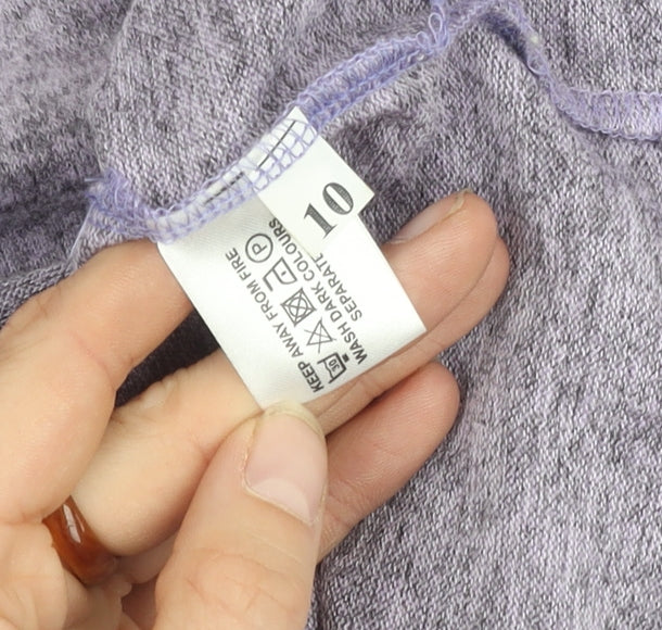Vida Vi Women's Grey Pullover Jumper Size 10 Casual