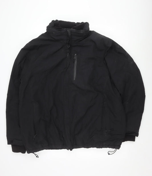 Marks and Spencer Men's Black 2XL Jacket with Zip Pockets