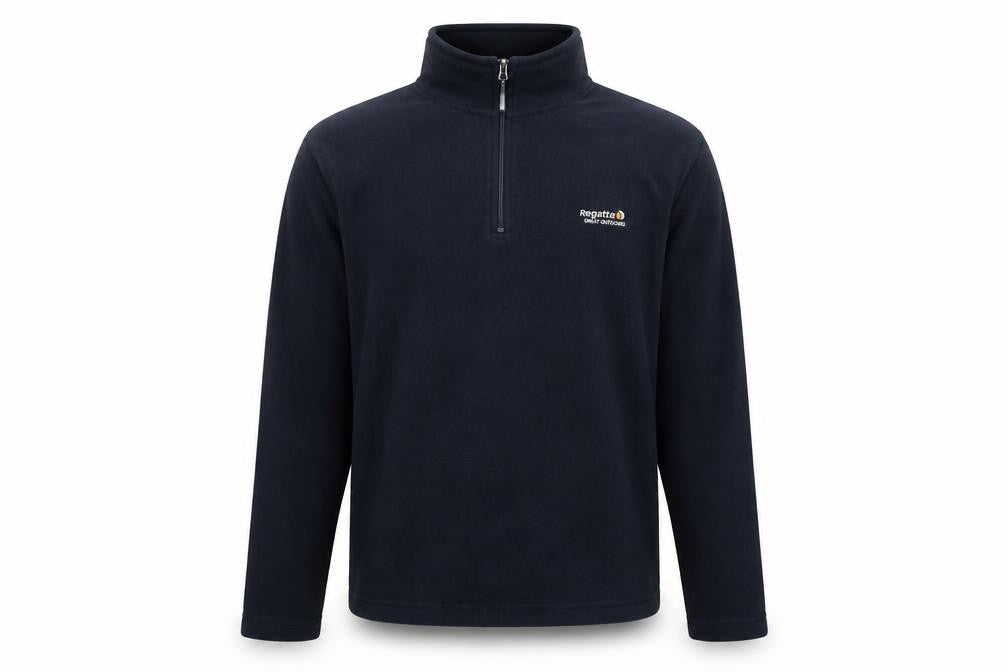 Regatta Men's Blue 1/2 Zip Fleece Sweatshirt, S