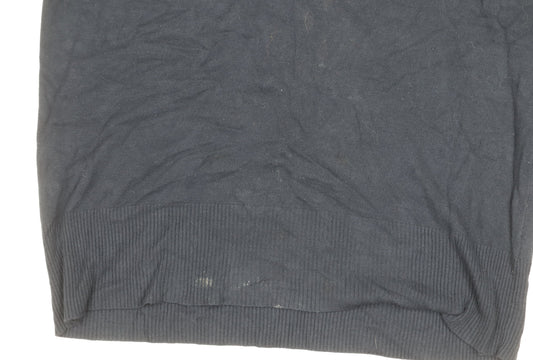 Alice Collins Women's Blue Roll Neck Jumper Size 14