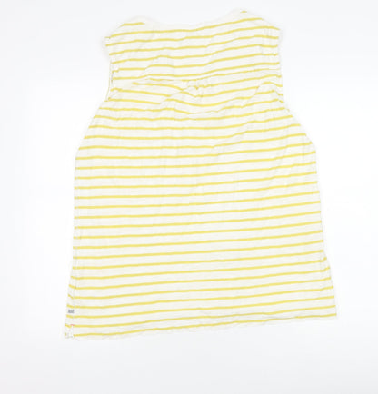 White Stuff Women's Striped V-Neck Tank Top