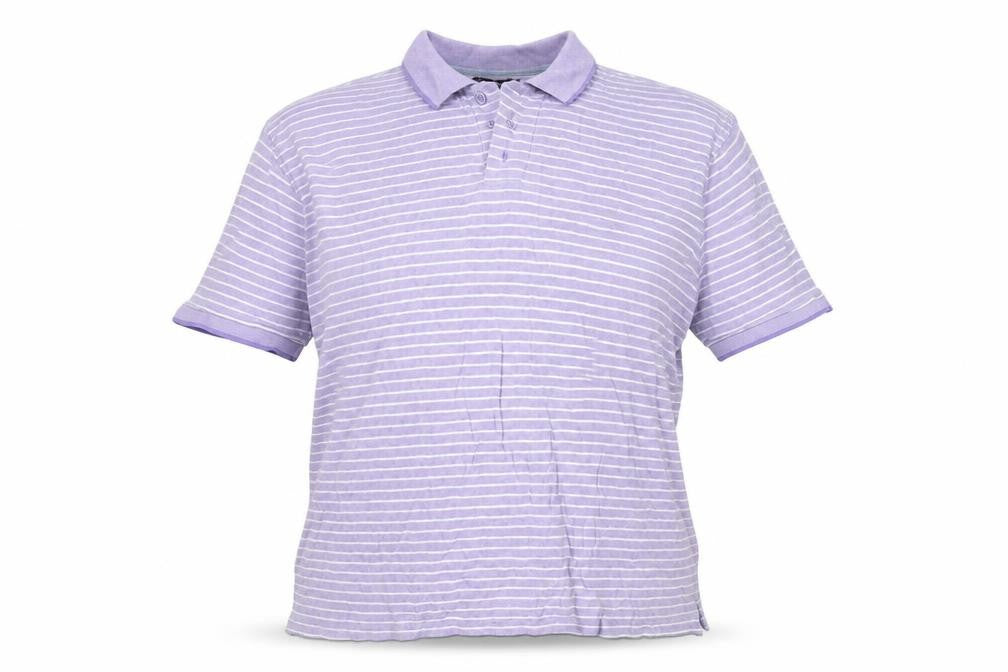 James Pringle Men's Purple Striped Polo Shirt XL