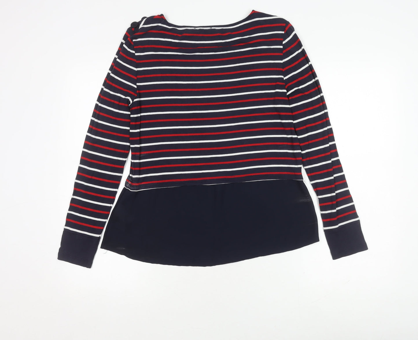 Warehouse Women's Multicoloured Striped Top, Size 12