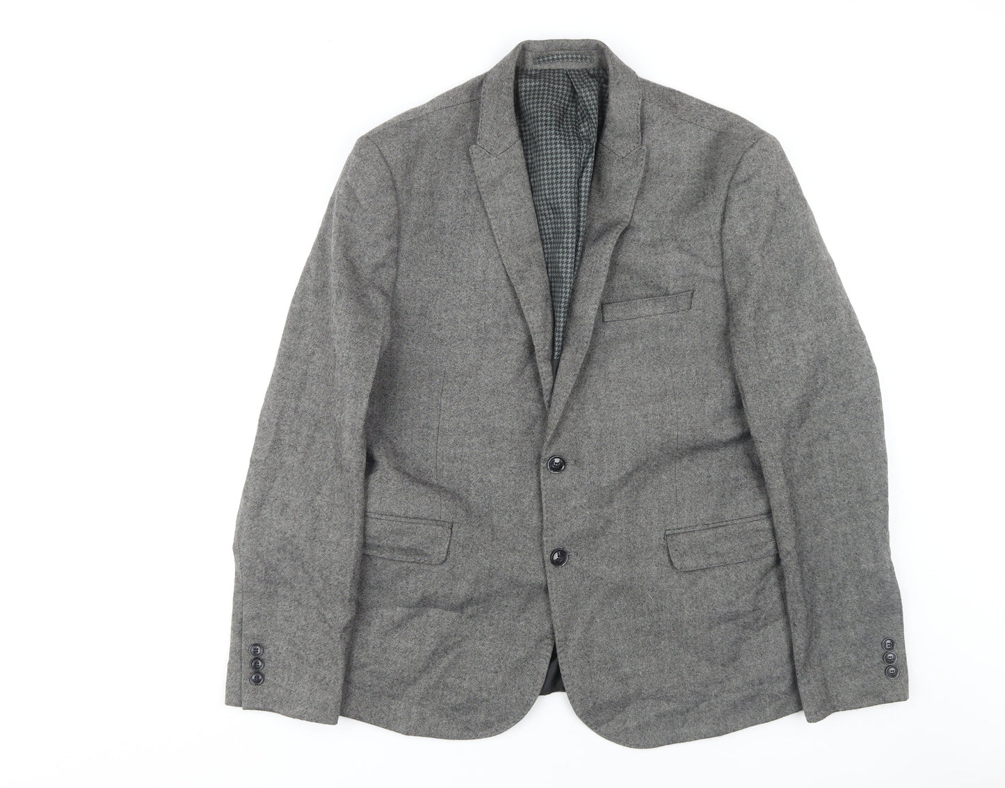 Marks and Spencer Men's Grey Blazer 44 Regular Fit
