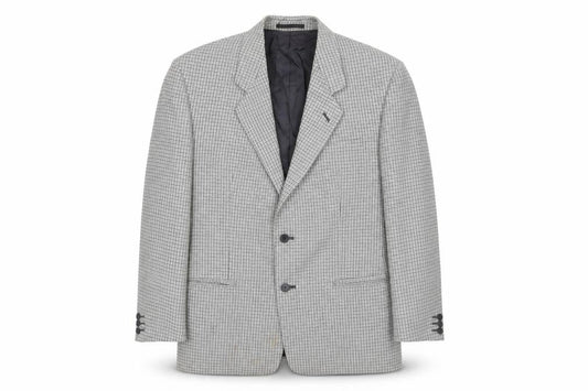 Debenhams Men's Grey Check Blazer 42R Wool