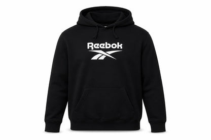 Reebok Men's Black S Pullover Hoodie with Logo