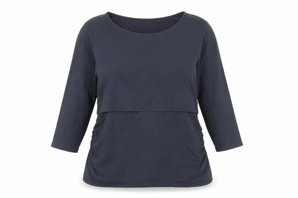 Next Maternity Blue Top with 3/4 Sleeves, UK 14