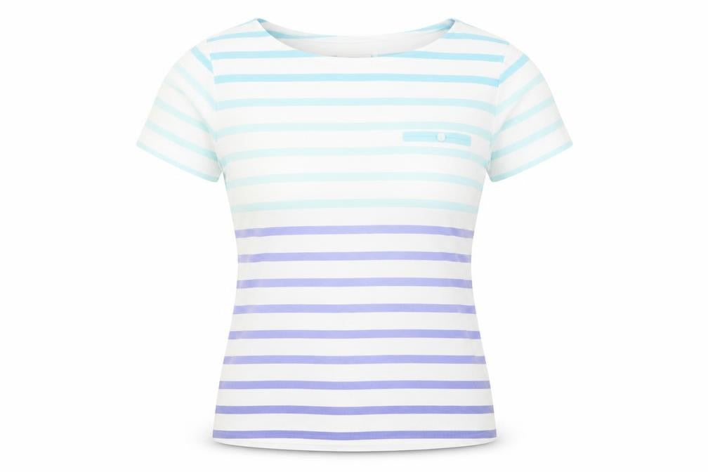 Country Casuals Women's Multicoloured Striped T-Shirt S