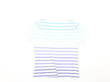 Country Casuals Women's Multicoloured Striped T-Shirt S