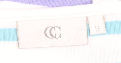 Country Casuals Women's Multicoloured Striped T-Shirt S