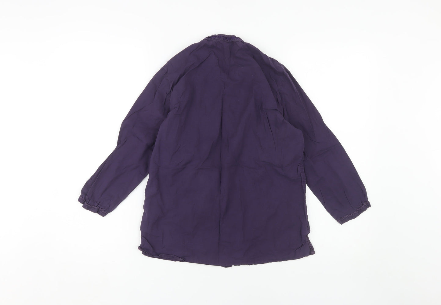 Dash Women's Purple Long Sleeve Blouse - Size 10