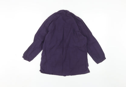 Dash Women's Purple Long Sleeve Blouse - Size 10