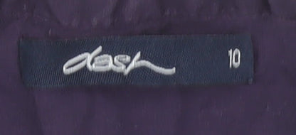 Dash Women's Purple Long Sleeve Blouse - Size 10