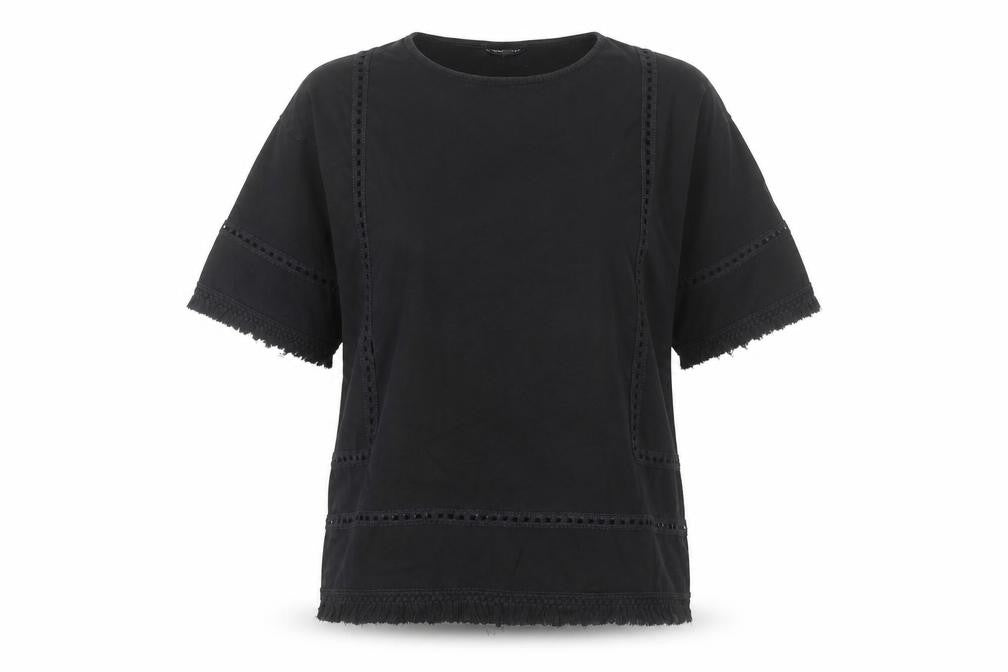 Warehouse Women's Black T-Shirt Size 10