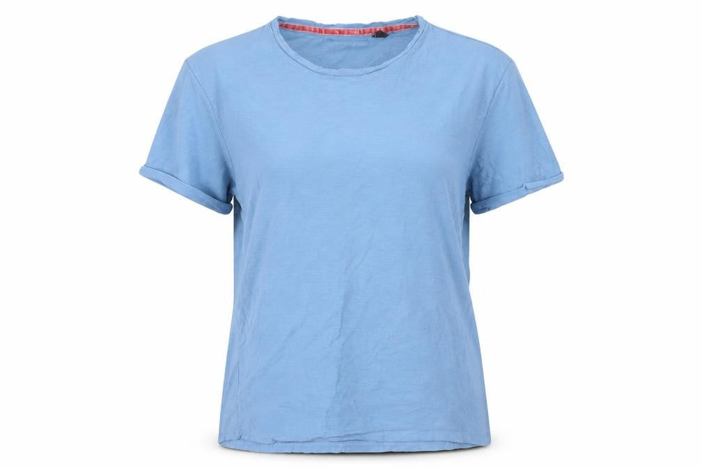 Brave Soul Blue Unisex T-Shirt M, Cotton, Crew Neck