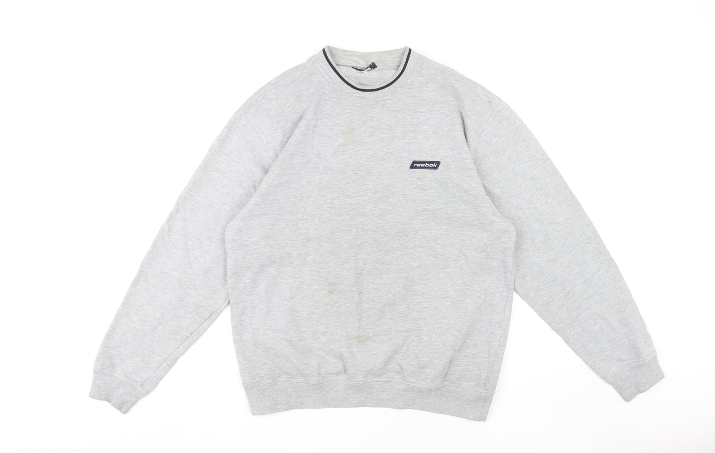 Reebok Men's Grey M Pullover Sweatshirt Logo