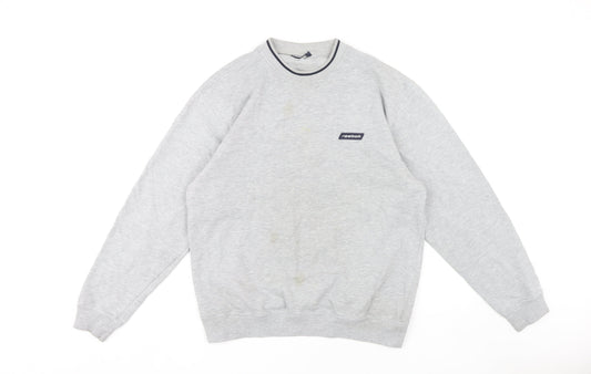 Reebok Men's Grey M Pullover Sweatshirt Logo