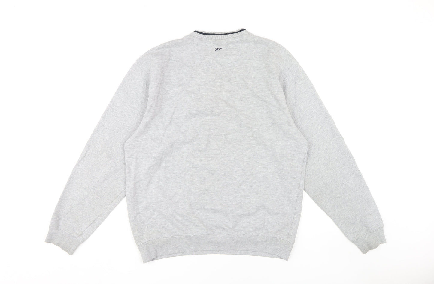 Reebok Men's Grey M Pullover Sweatshirt Logo