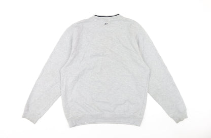 Reebok Men's Grey M Pullover Sweatshirt Logo