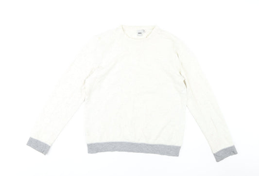 ASOS Men's White Medium Pullover Sweatshirt