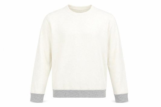 Front view of ASOS Men's White Medium Pullover Sweatshirt