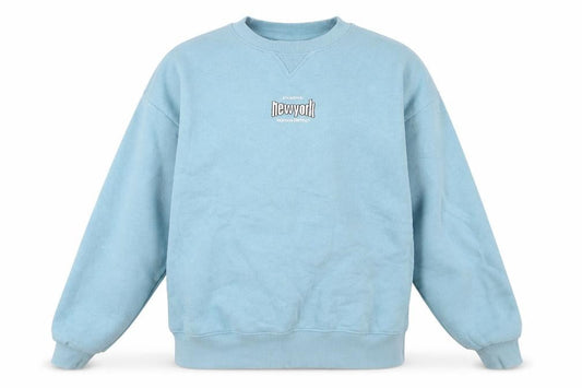 Pull&Bear Men's Blue Graphic Print Sweatshirt S