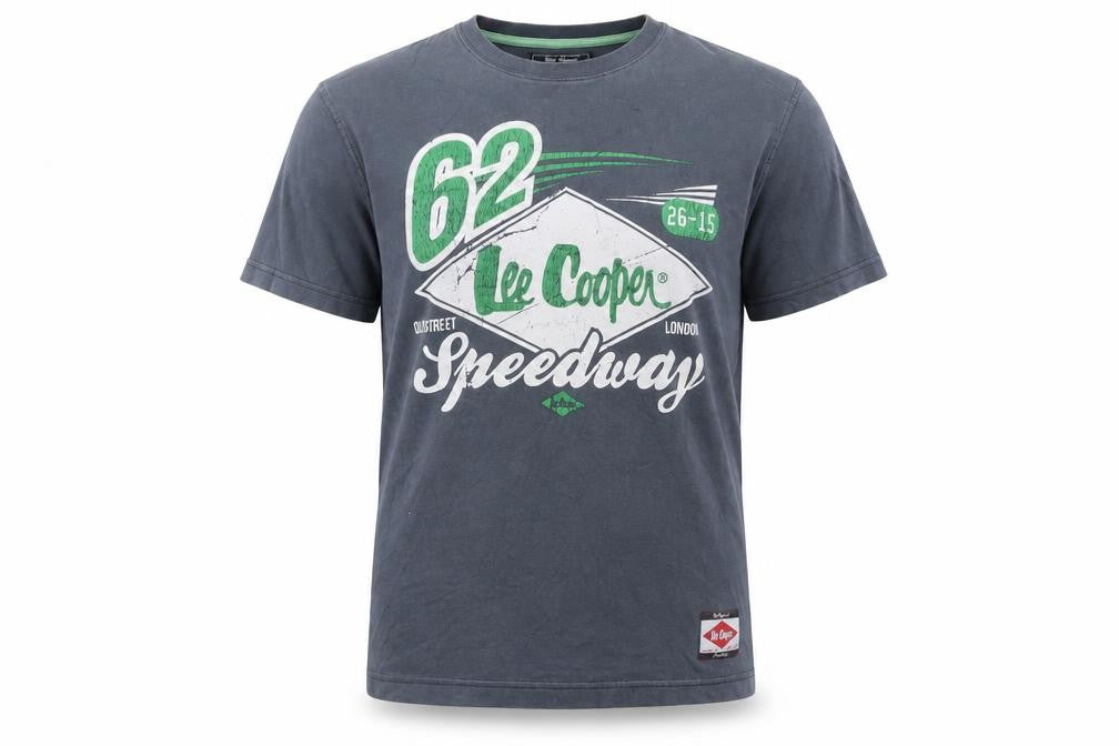 Lee Cooper Men's Blue Graphic T-Shirt, Size S