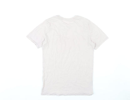 Nike Womens Beige Tee, - Casual Crew Neck Size S