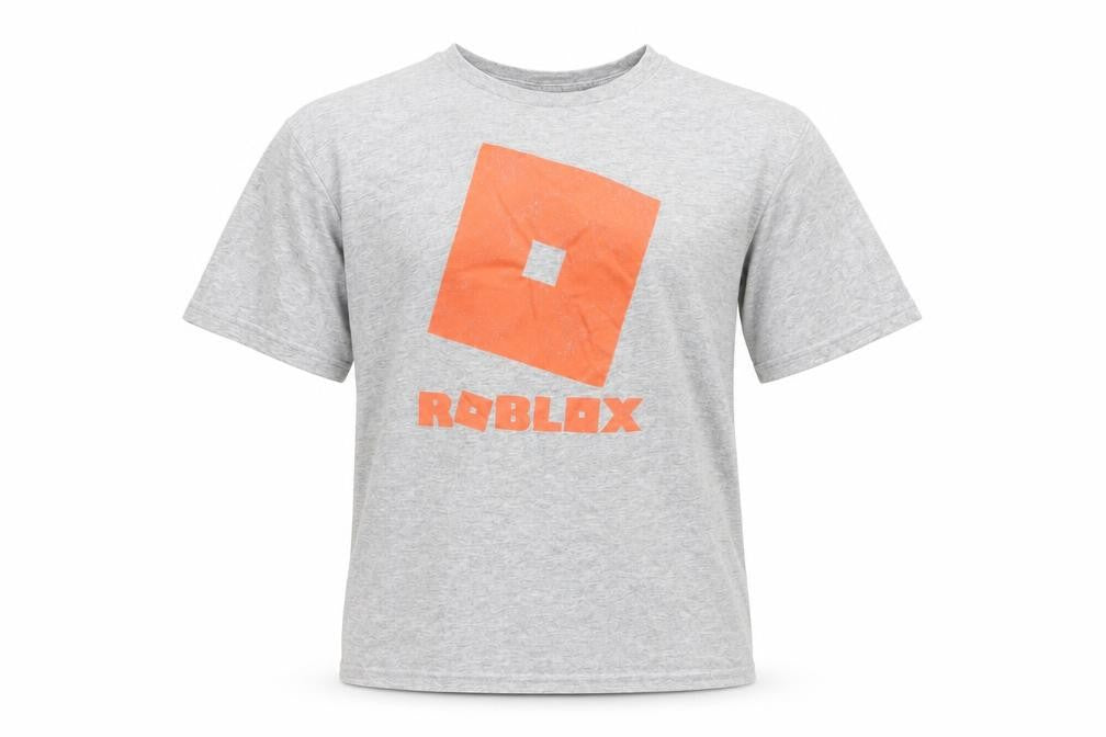 Roblox Boys Grey Graphic Print T-Shirt - Size S