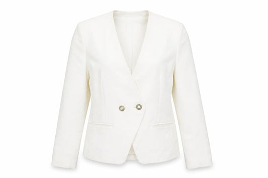 Alexon Women's Ivory Blazer, Size 10, Double Breasted Formal