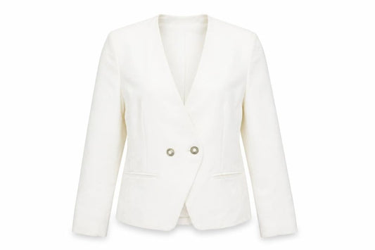Alexon Women's Ivory Blazer, Size 10, Double Breasted Formal