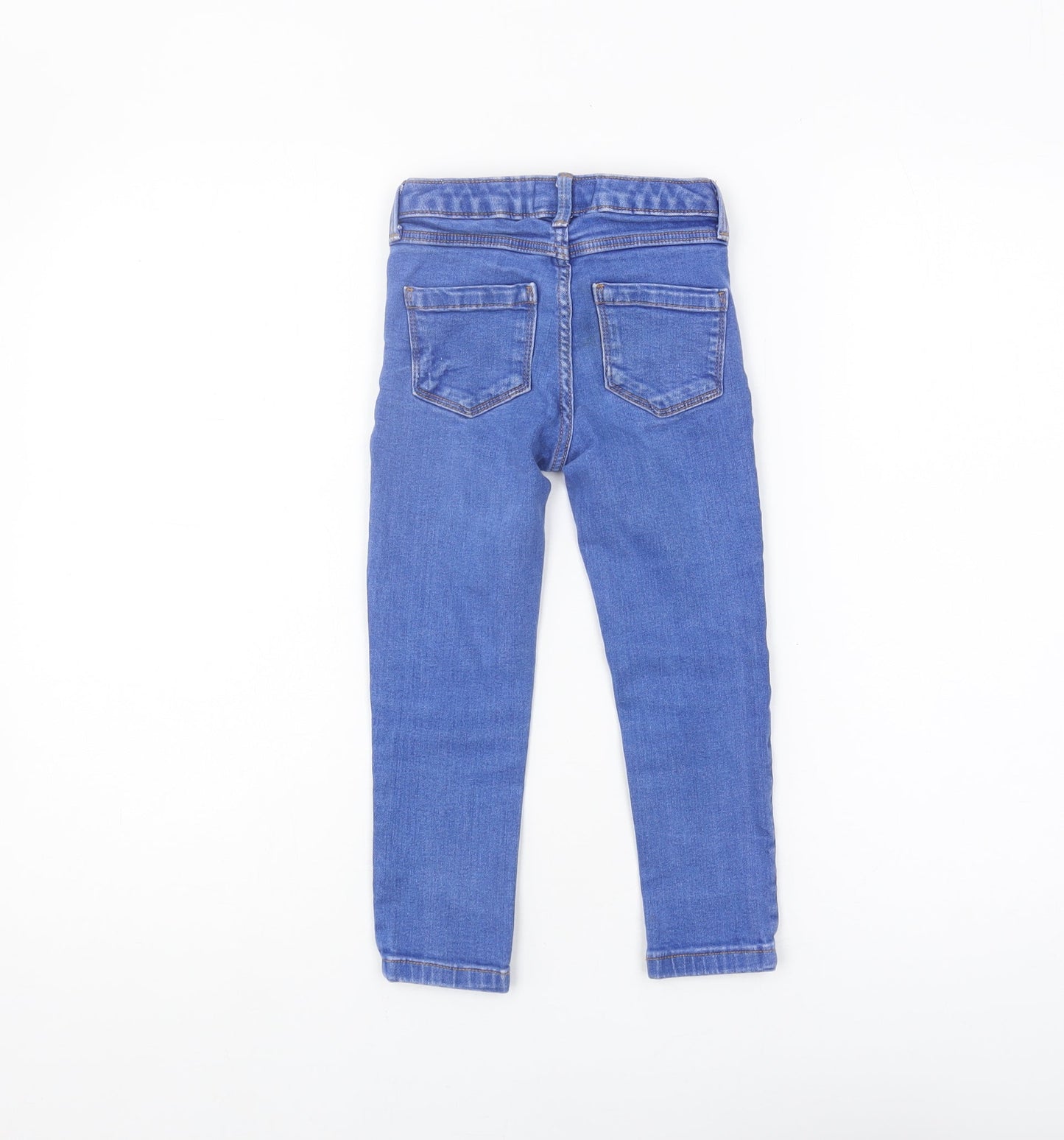 Next Girls Blue Skinny Jeans Age 5 Denim Casual Regular Fit