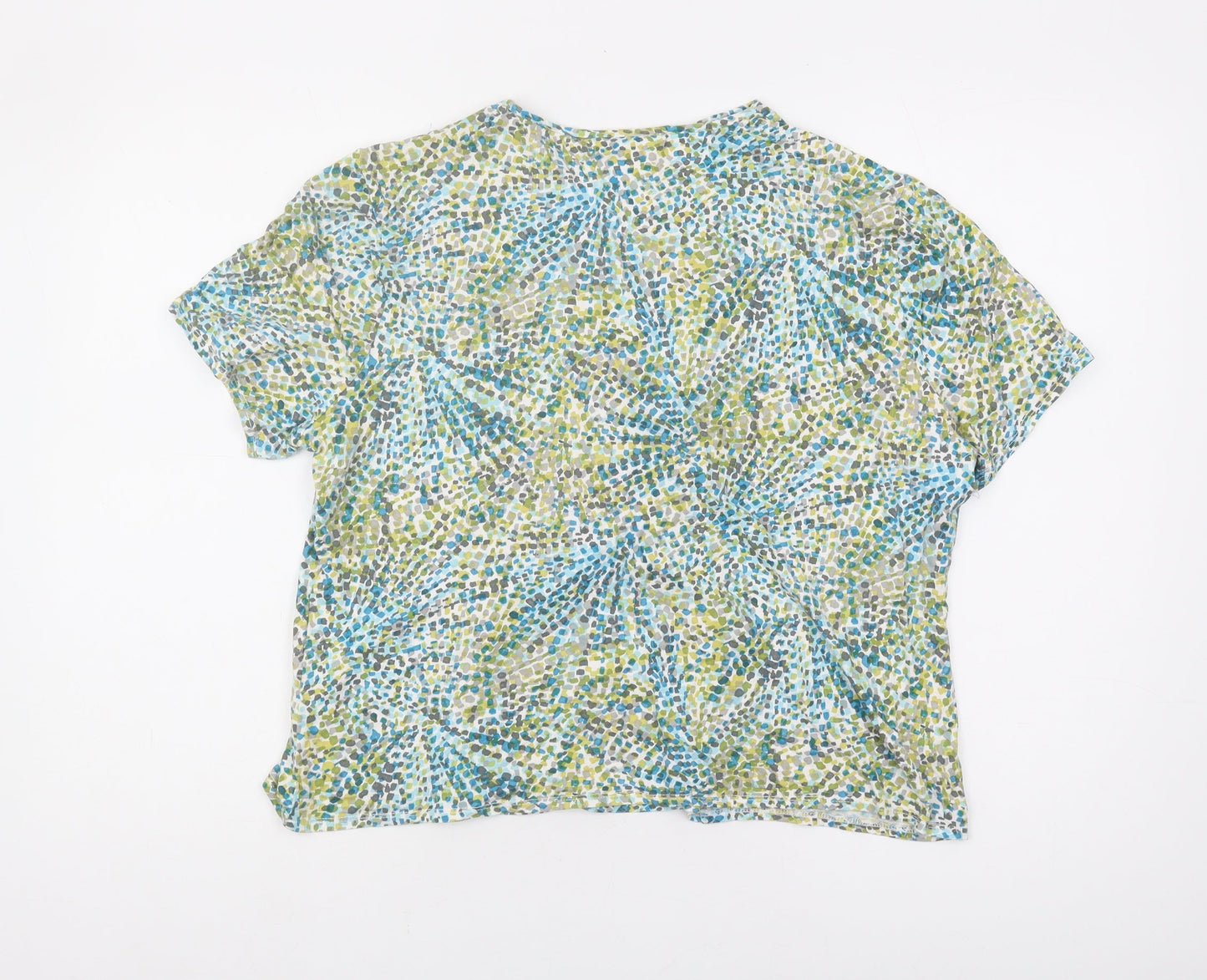 CC Women's Multicoloured XL Geometric Blouse