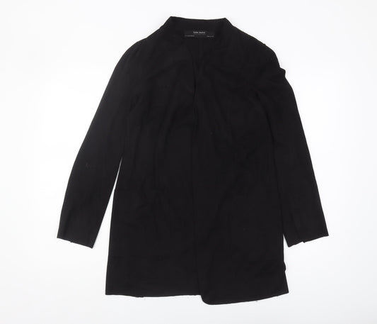 Zara Basic Women's Black Long Coat - Size M