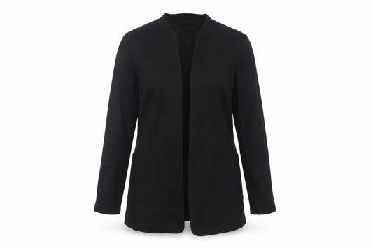 Zara Basic Women's Black Long Coat - Size M